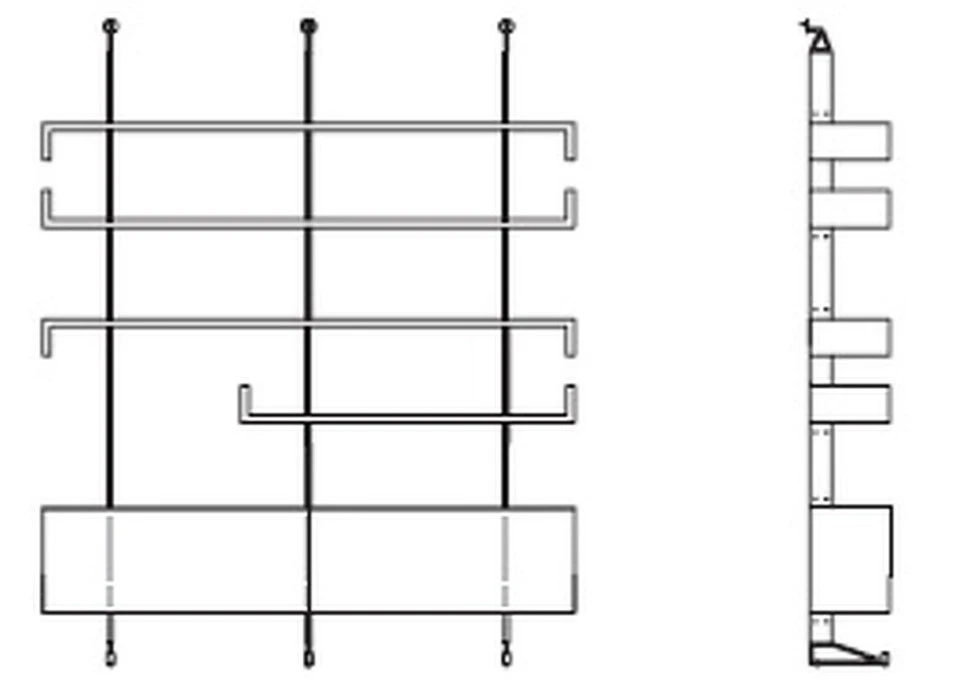 Стеллаж Plan Tonin Casa Modern 200 x 32 x 246h nc105083