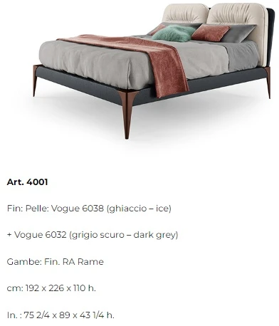 Размеры Кровать Bizzotto Italia Jete 4001