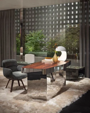 Стол в столовую Minotti Diagramma Writing Desk