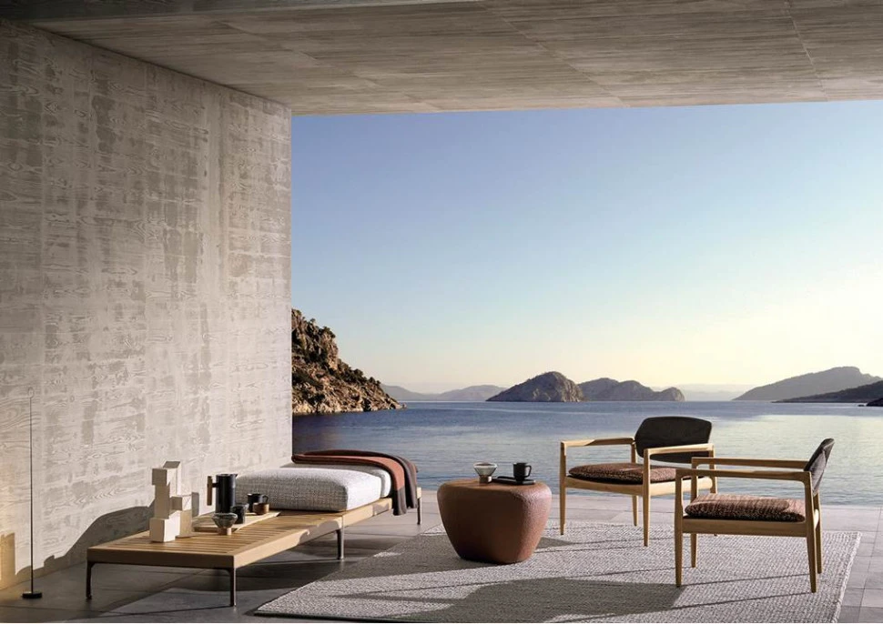 Кресло Minotti Yoko Cord Outdoor