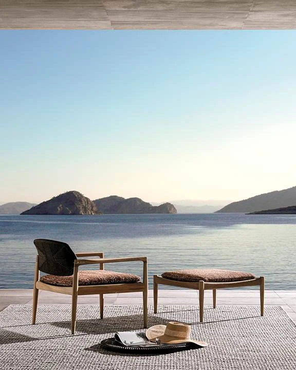 Кресло Minotti Yoko Cord Outdoor