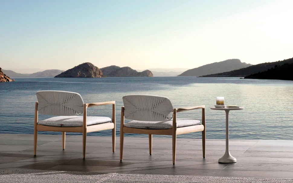 Кресло Minotti Yoko Cord Outdoor
