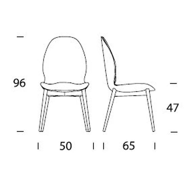 Стул Sorrento Tonin Casa Modern 50 x 65 x 96h nc53756