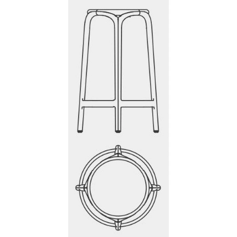 Табурет Brooklyn Vondom Vondom 44 x 44 x 66h nc100686