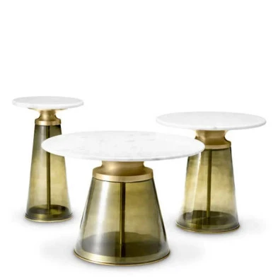 Журнальный столик Norto (3 шт) Eichholtz Tables And Desks 52/46/43h x ø60/46/31 nc103170