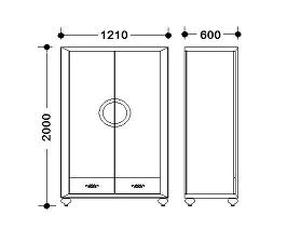 Гардероб Fratelli Barri Palermo 121 x 60 x 200h nc17523