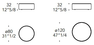 Размеры Пуф Reflex Disegno Circle Pouf