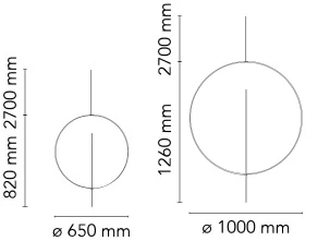 Размеры Подвесной светильник Flos Overlap