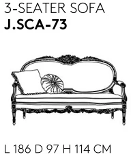 Размеры Диван Jumbo Collection Scarlett