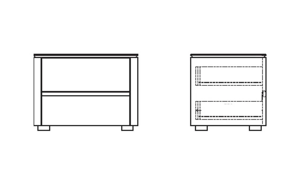 Прикроватная тумбочка Mod Interiors Paterna 55 x 39,5 x 40,3h nc67299