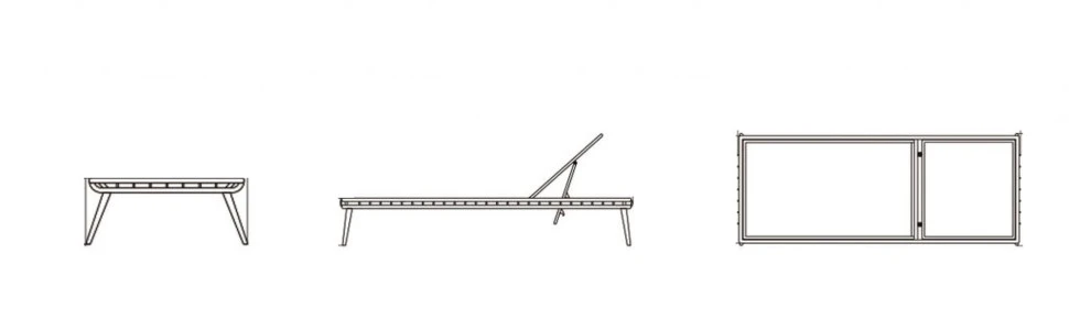 Шезлонг Serpent Skyline Design Serpent 84 x 214 x 35h nc89373