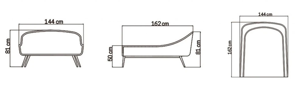 Кровать Serpent Skyline Design Serpent 144 x 162 x 81h nc89374