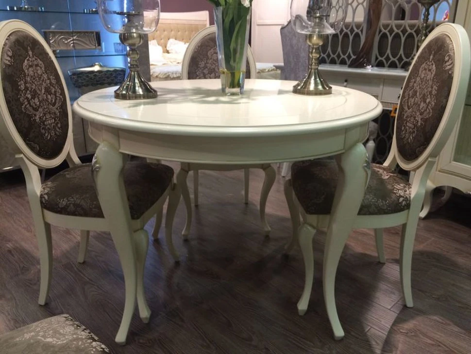 Обеденный стол раздвижной Giorgiocasa Memorie Veneziane 110/150 x 80h x ø110 nc33066