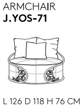 Размеры Кресло Jumbo Collection Yoshi