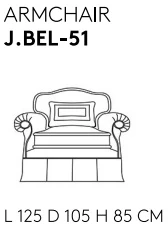 Размеры Кресло Jumbo Collection Beluga
