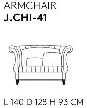 Размеры Кресло Jumbo Collection Chimera