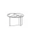 Приставной столик Polyura Ditre Italia Furniture 48 x 48 x 44h nc106720