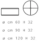 Размеры Пуф Asnaghi Circle