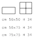 Размеры Пуф Asnaghi Cube