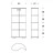 Витрина Oregina с подсветкой Tonin Casa Modern 82 x 52 x 163h nc57182