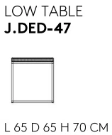 Размеры Журнальный стол Jumbo Collection Dedalus
