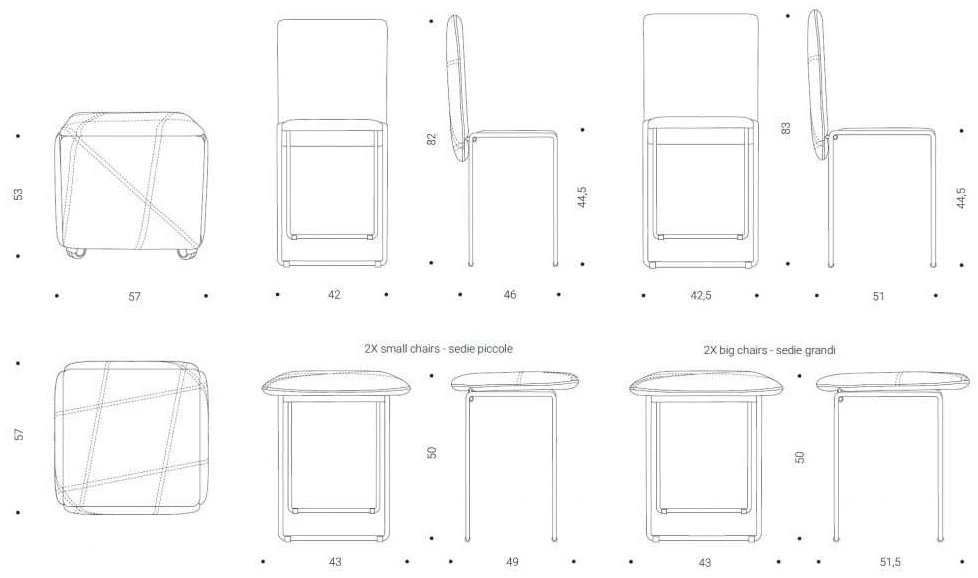Размеры Пуф трансформер Ozzio design Cubix S011