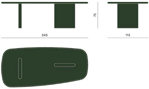 Размеры Стол Carpanese Home Linea T