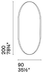 Размеры Зеркало Calligaris Brame CS5141-g