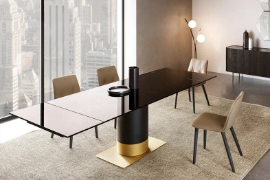 Стол Eforma Cilindro extendable top cristallo