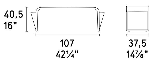 Размеры Журнальный стол Calligaris Shape CS5083