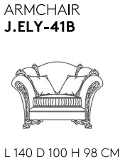 Размеры Кресло Jumbo Collection Elysee