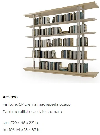 Размеры Стеллаж Bizzotto Italia Infinity 978