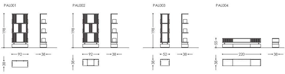 Размеры Библиотека Asnaghi Palms