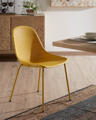 Стул La Forma Quinby 58 x 46 x h82 см, жёлтый