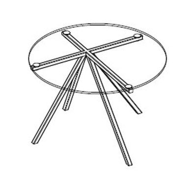 Журнальный столик RAY Bontempi Casa Bontempi Casa 40h x ø80 nc94886