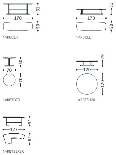 Размеры Журнальный столик Alberta Arabesque Размеры Журнальный столик Alberta Arabesque