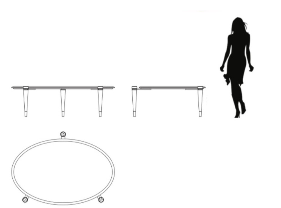 Журнальный столик Madison Fratelli Barri Madison 140 x 90 x 41h nc89777