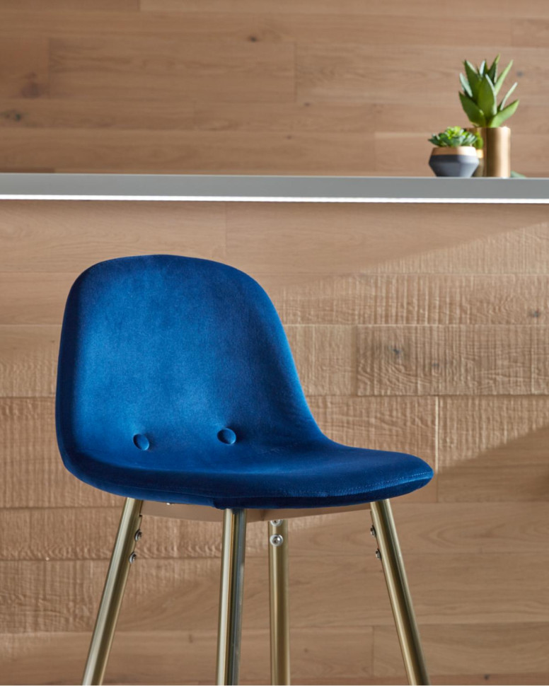 Барный стул La Forma Nilson 47 x 48 x h101 см, тёмно-синий