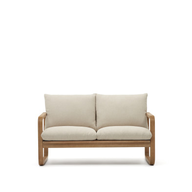 Уличный 2-местный диван La Forma Sacaleta 142 x 82 x h78 см, из массива эвкалипта