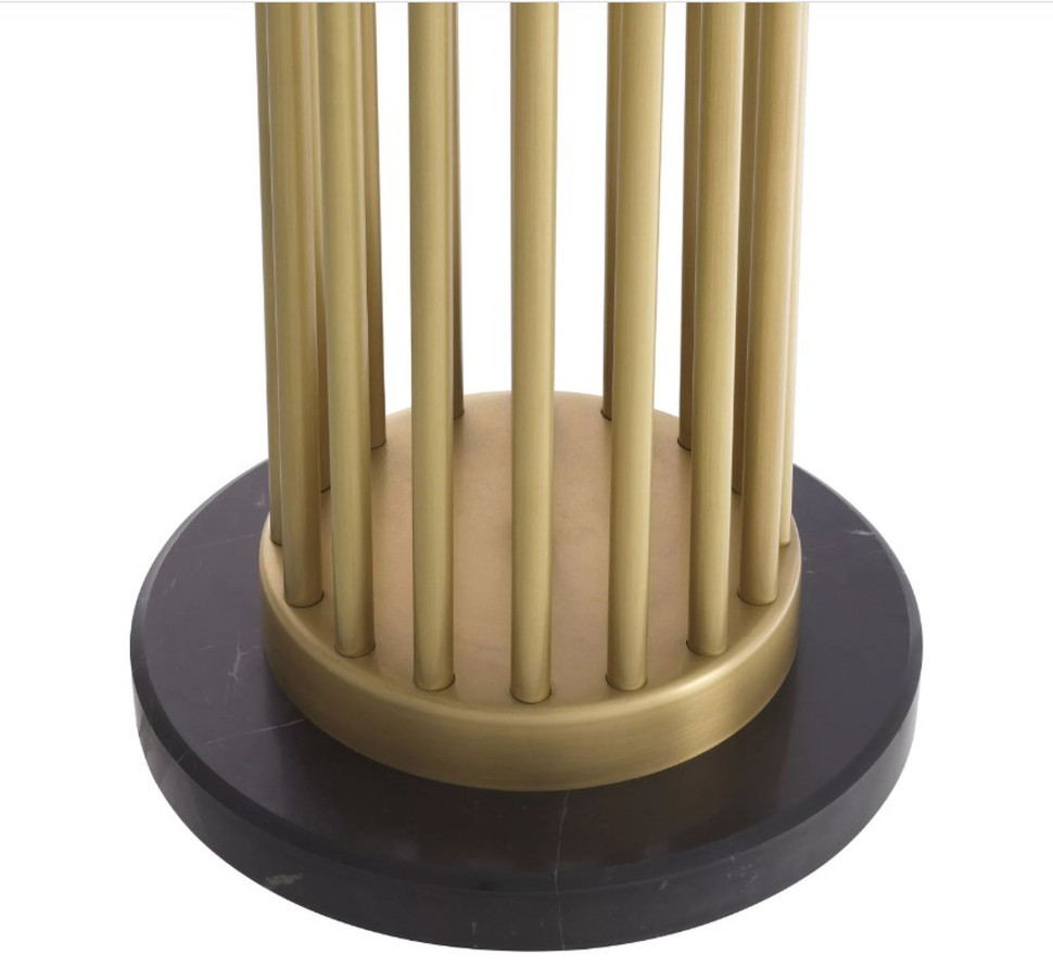 Торшер Eichholtz Condo 30 x 55 x h188 см, с отделкой под античную латунь и мрамор - стиль