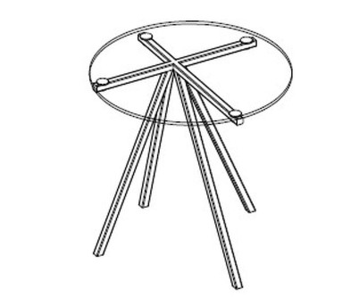 Приставной столик RAY Bontempi Casa Bontempi Casa 50h x ø50 nc94893
