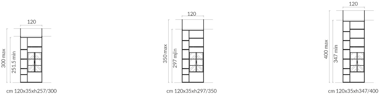 Размеры Стеллаж Rugiano Frame Glass