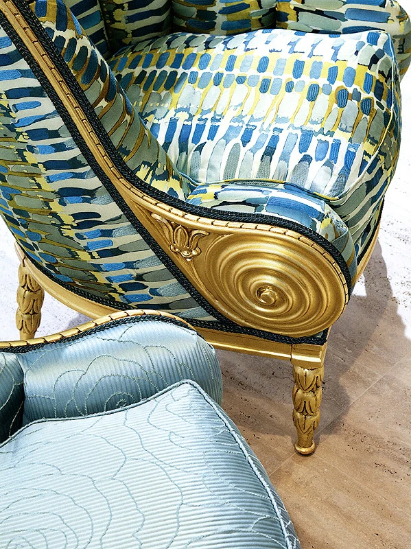 Кресло Angelo Cappellini Louis XVI golden 0052