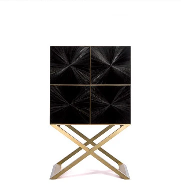 Бар Armani casa Limited edition Club black straw marquetry