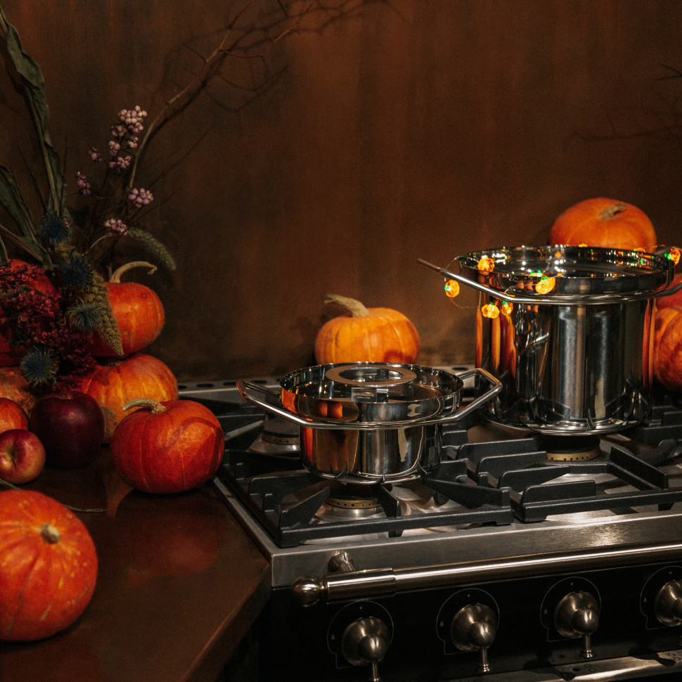 Кастрюля с крышкой KNIndustrie BACK/UP, 1.5 л, глянцевая сталь