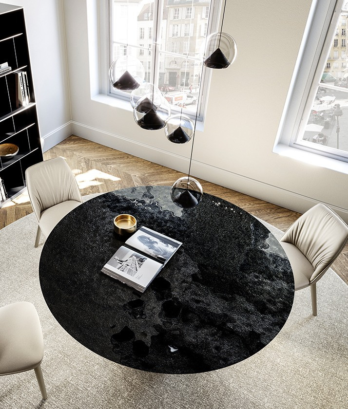 Стол Eforma Onda top cristallo