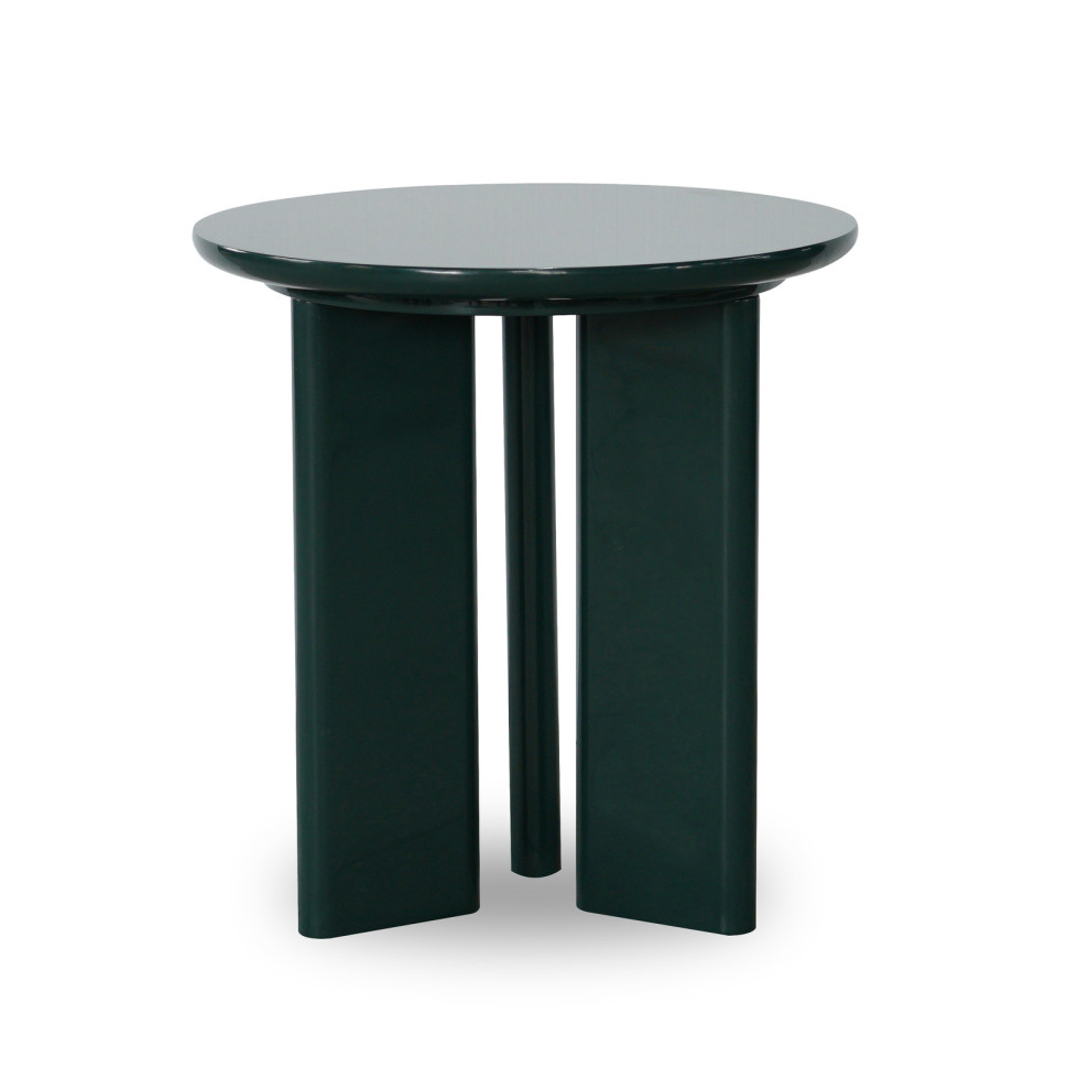 Приставной столик Mod Interiors Petra диаметр 50 x высота 52 см, глянцевый лак RAL 6012 - фото товара