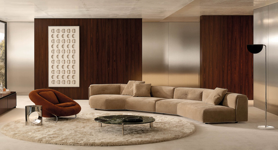 Диван Minotti Softcase - материал