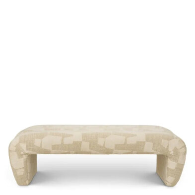 Банкетка Eichholtz Eastborne 144 x 60 x h43 см, в ткани цвета Бруклинского песка