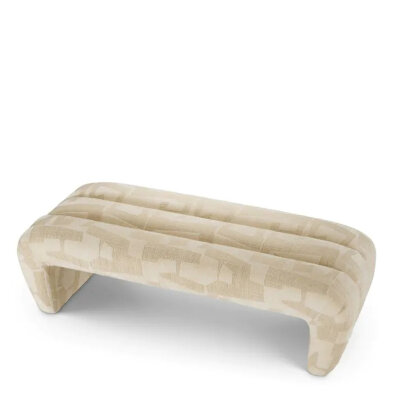 Банкетка Eichholtz Eastborne 144 x 60 x h43 см, в ткани цвета Бруклинского песка